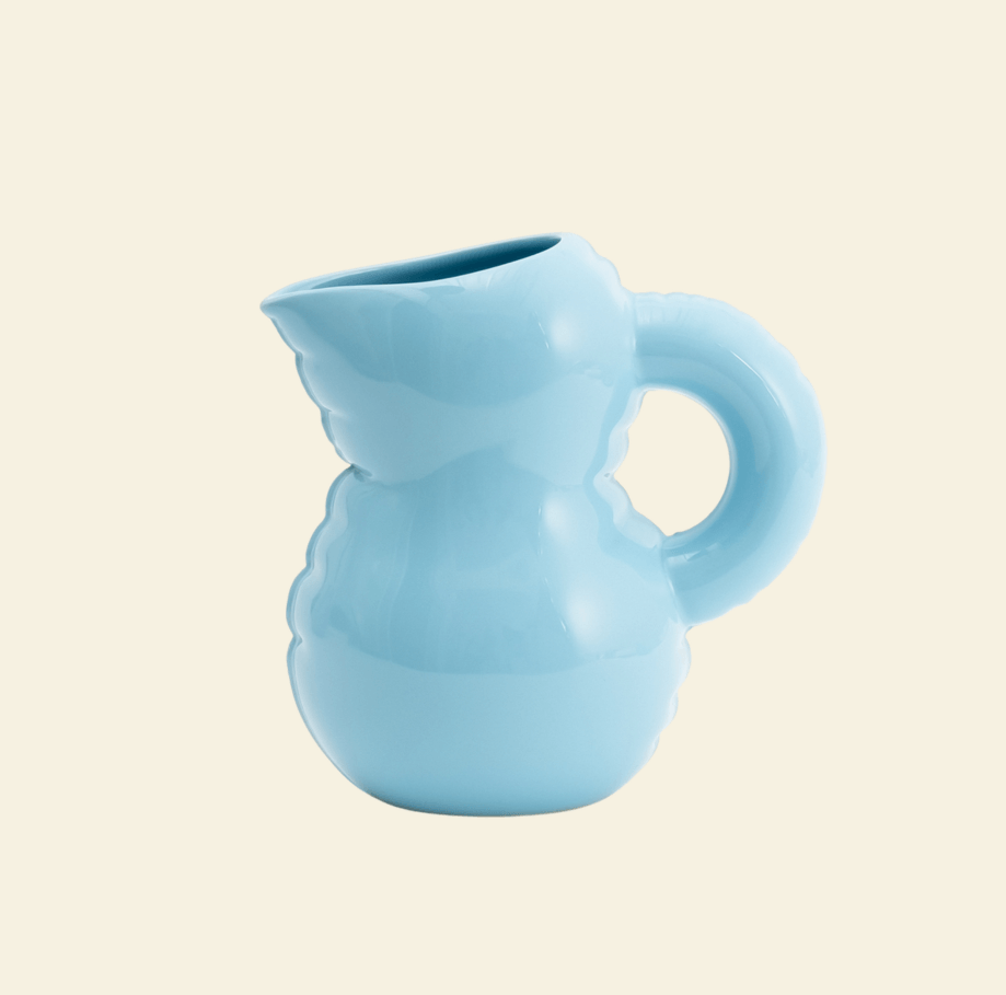  Studyo Emily セラミックカラフェ スカイブルー Emily | Vase | Sky Gloss Blue | Home Studyo – Davinis