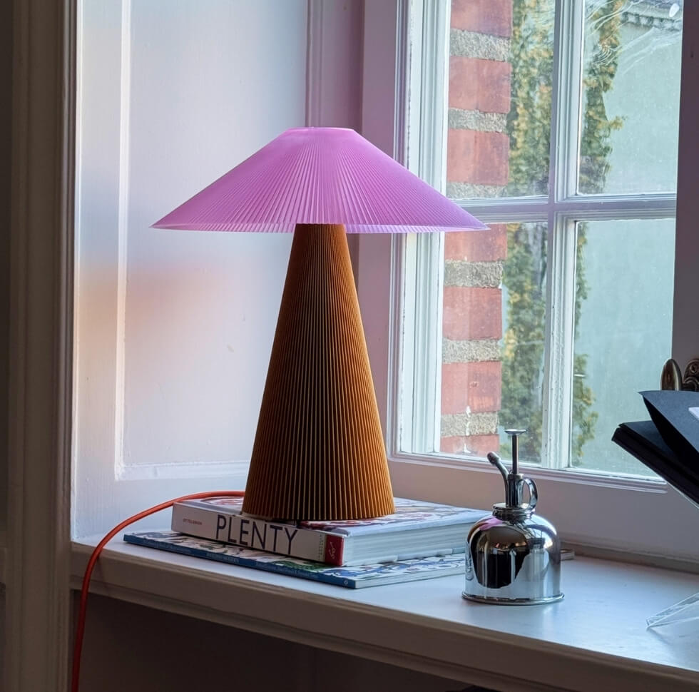 Manu matters design lamp bruin roze