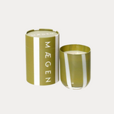 Maegen Atina geurkaars groen met verpakking