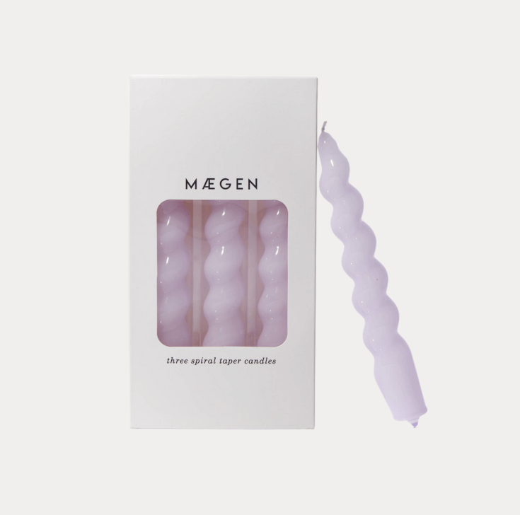 Maegen spiraalkaars paars