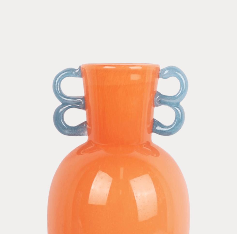 Present time fiesta large design vaas oranje