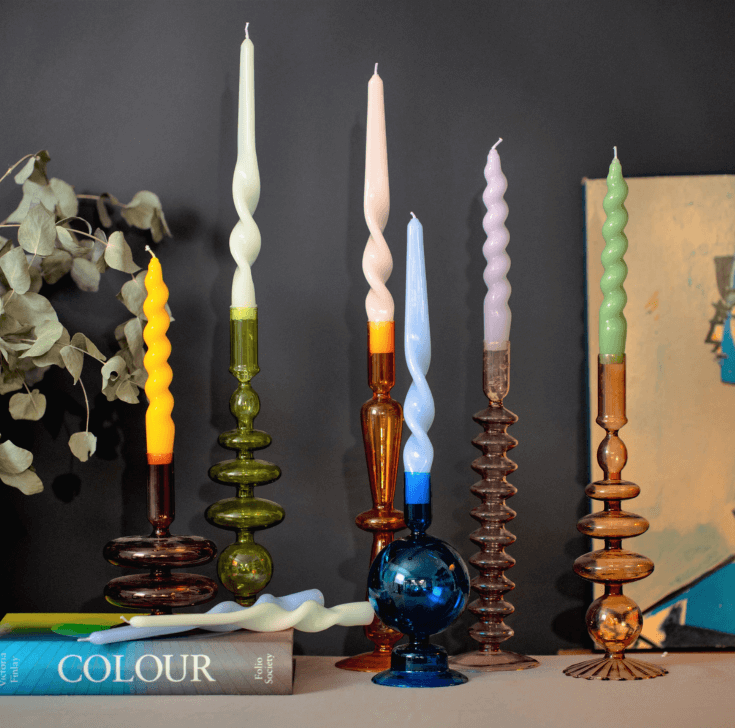 Maegen gevlochten kaarsen