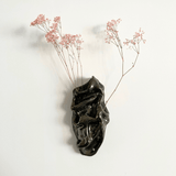 Keramieken wandvaas organisch met bloemen