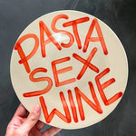keramiek pasta bord in hand