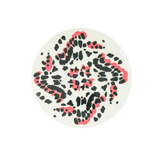 Po de barro bord bloemen