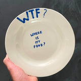 diep bord keramiek in hand