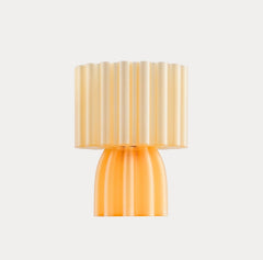 Gele 3d geprinte lamp