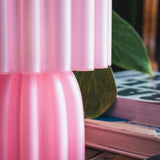 Imui design lamp roze van dichtbij
