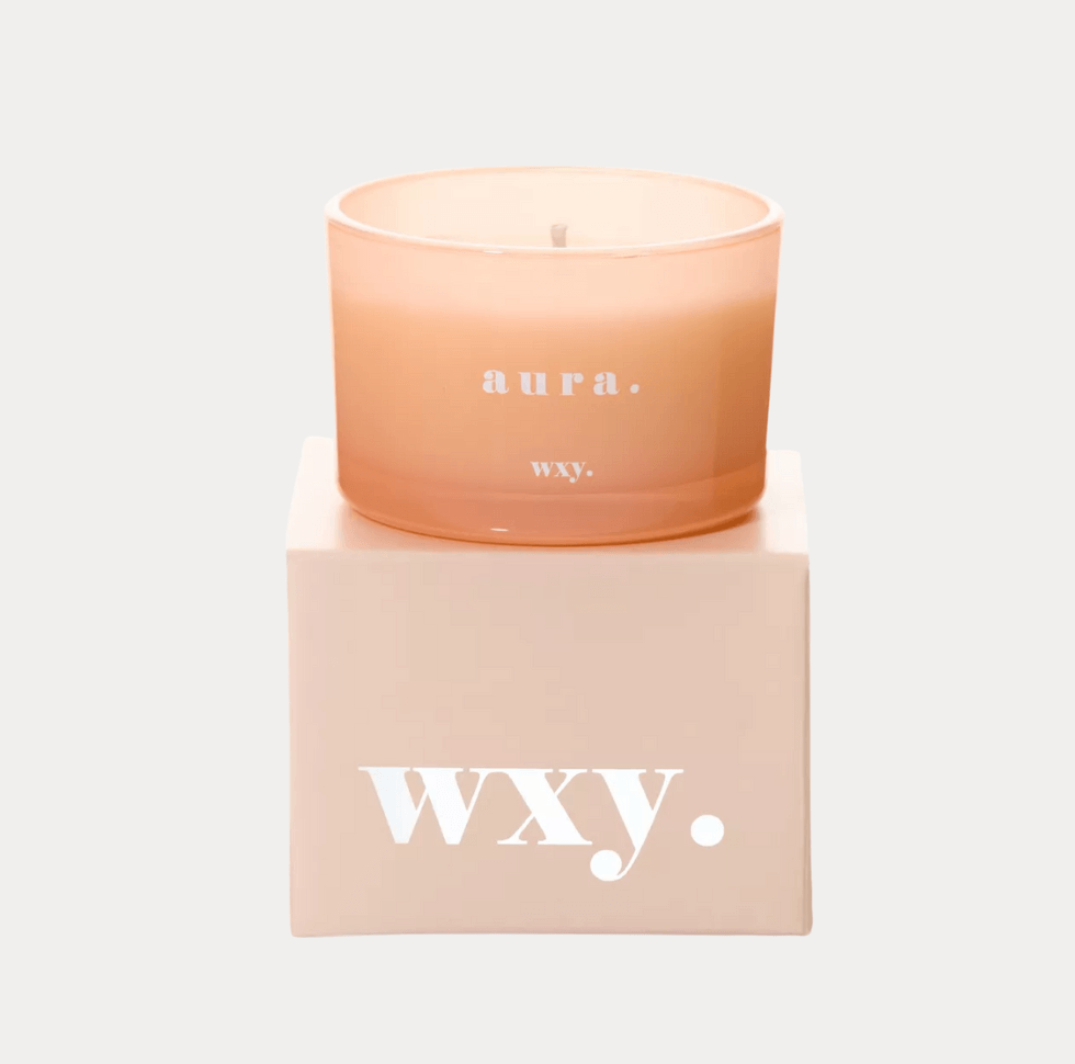WXY aura geurkaars oranje
