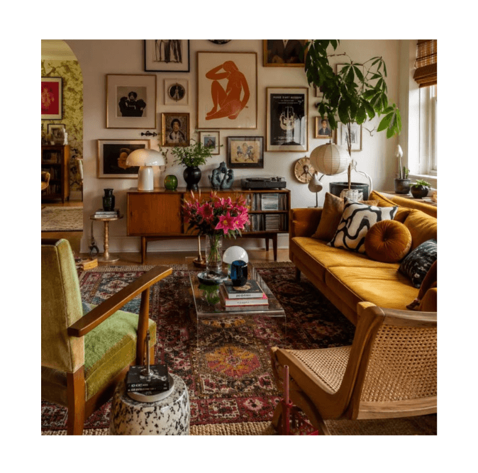 Eclectic interior