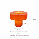 c-creation foza lamp oranje afmetingen