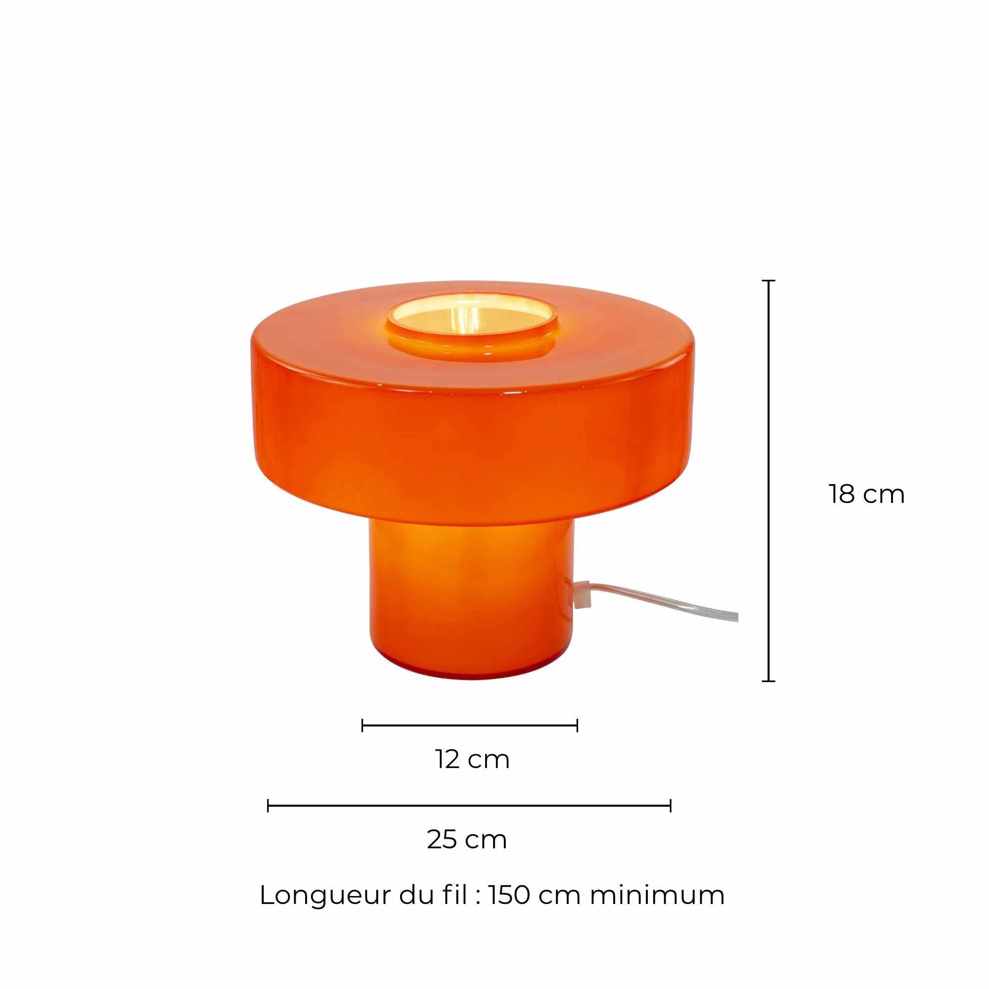 c-creation foza lamp oranje afmetingen
