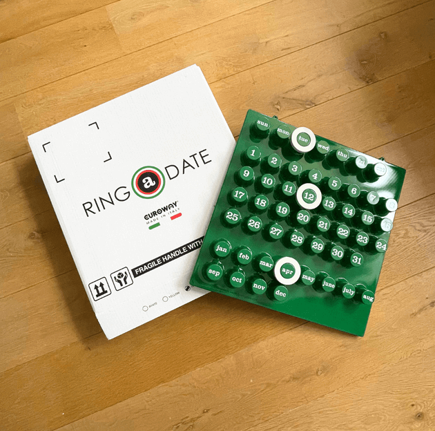 Ring a date Doos en wandkalender