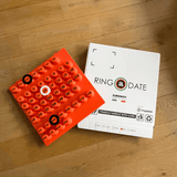 Ring a date oranje Met doos