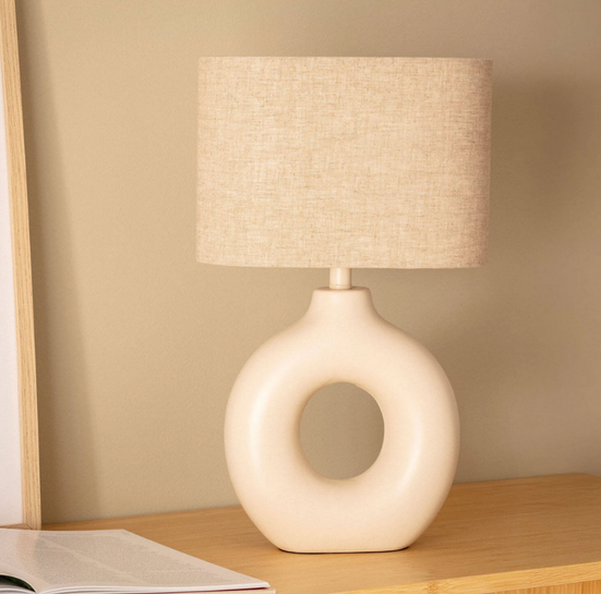 Vensterbank Lampje beige 