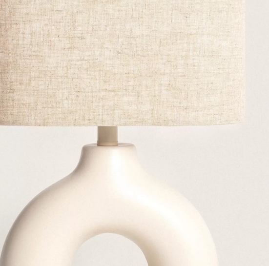 Vensterbank Lamp beige kap