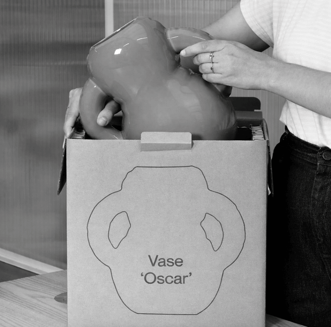Oscar design vaas home studyo in doos