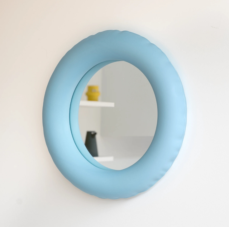 Joyce wandspiegel home studyo blauw