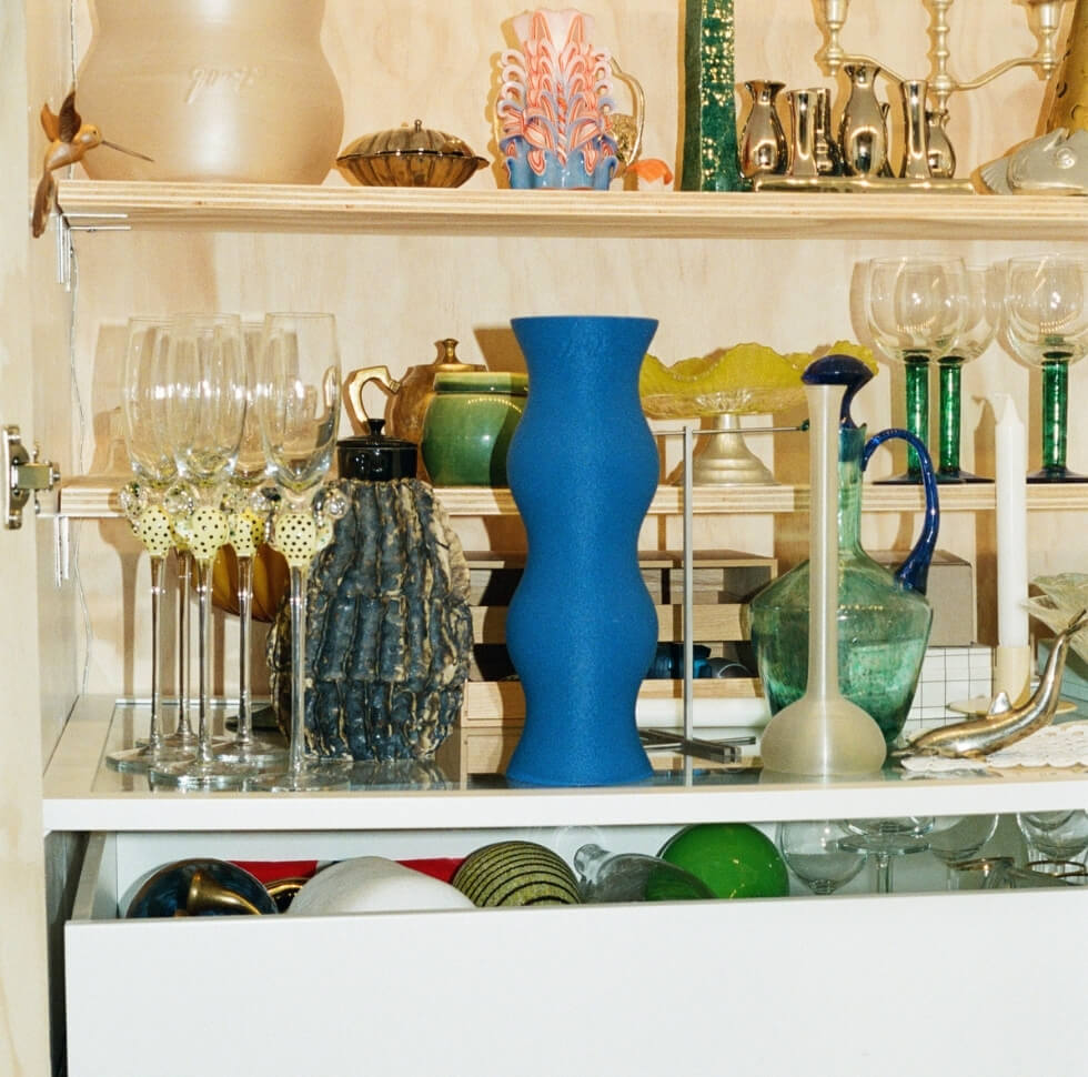 ninetyoneninetytwo vaas blauw