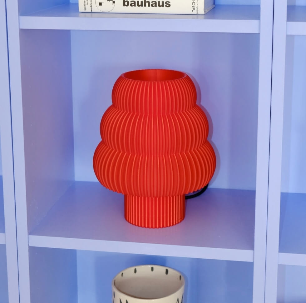 Mola Studio Luma Lamp rood in kast