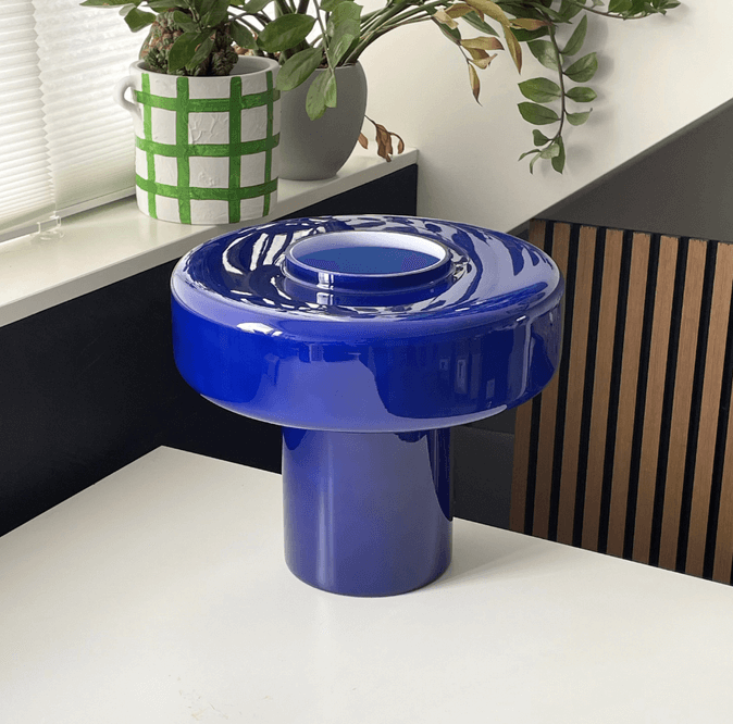 C-creation Foza XL Blauw op bureau