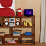 Bang lop lamp blauw op kast