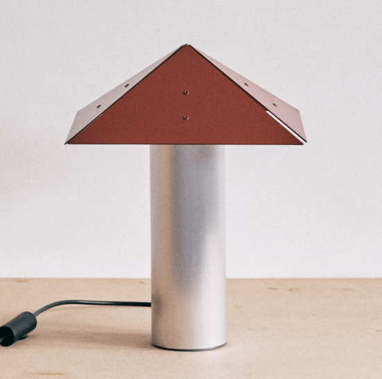 Chimney Tafellamp rood aluminium
