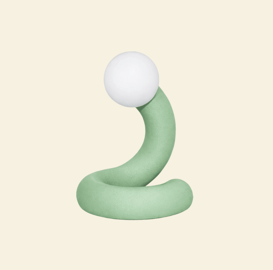 Big Boa Lamp groen