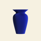 Manu vaas blauw