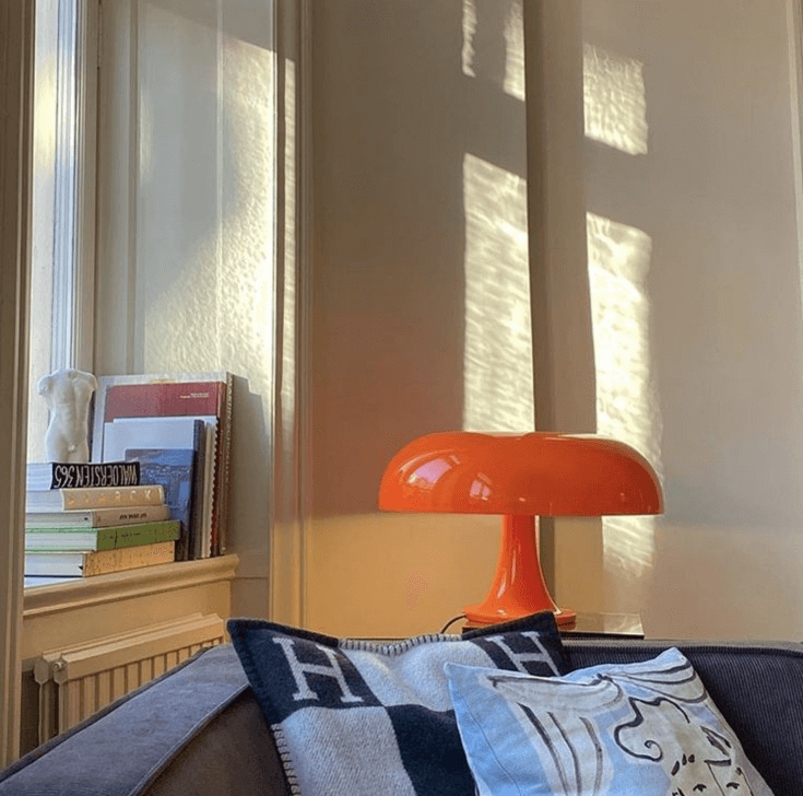 Artemide Nesso Lamp oranje