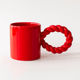 Twist | Ceramic Coffee Mug | Red | Studio Palu