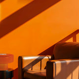 foza xl c-creation lamp oranje op tafel