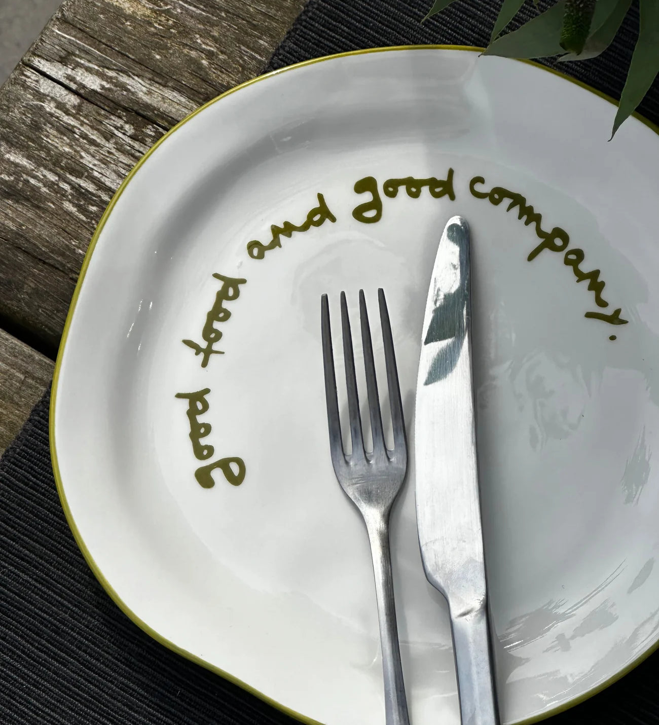 Statement wandbord met bestek